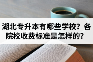 湖北專升本有哪些學校？各院校收費標準是怎樣的？