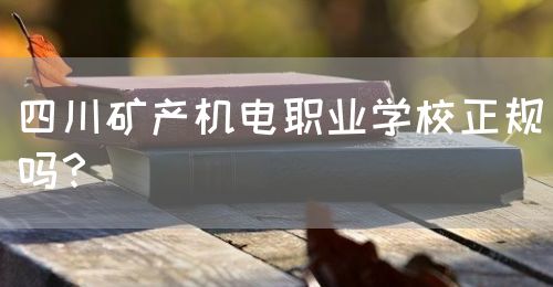 四川礦產(chǎn)機(jī)電職業(yè)學(xué)校正規(guī)嗎？(圖1)