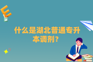 什么是湖北普通專(zhuān)升本調(diào)劑？