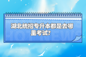 湖北統(tǒng)招專升本都是去哪里考試？