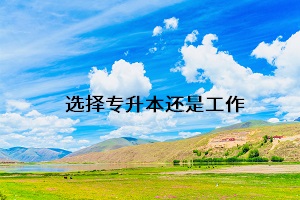 選擇專升本還是工作