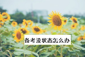 備考沒(méi)狀態(tài)怎么辦