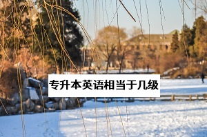 專升本英語考試相當(dāng)于英語幾級？過了英語四級考專升本英語難嗎？