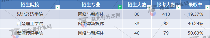 網(wǎng)絡(luò)與新媒體專(zhuān)業(yè)錄取率